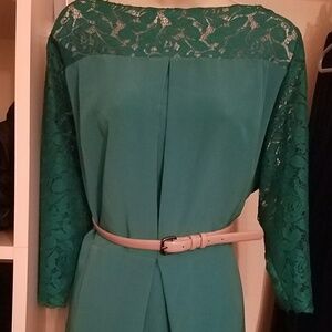 Jessica Simpson Green Lace Dress